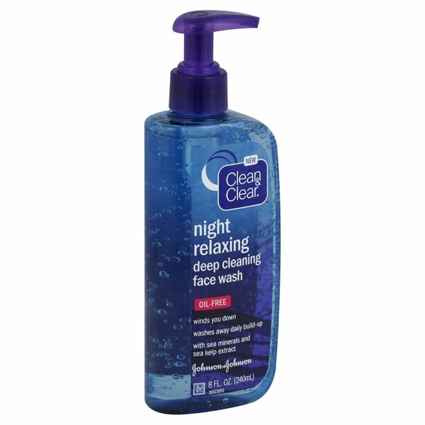 Clean & Clear Night Relaxing Face Wash 8Z 470228